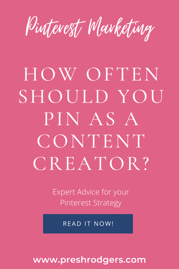 How Often To Pin and how many times to pin on Pinterest