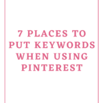 Pinterest keyword strategy, tips, and placement