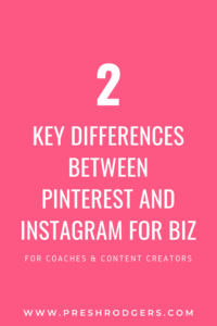 Pinterest marketing or instagram marketing social media marketing