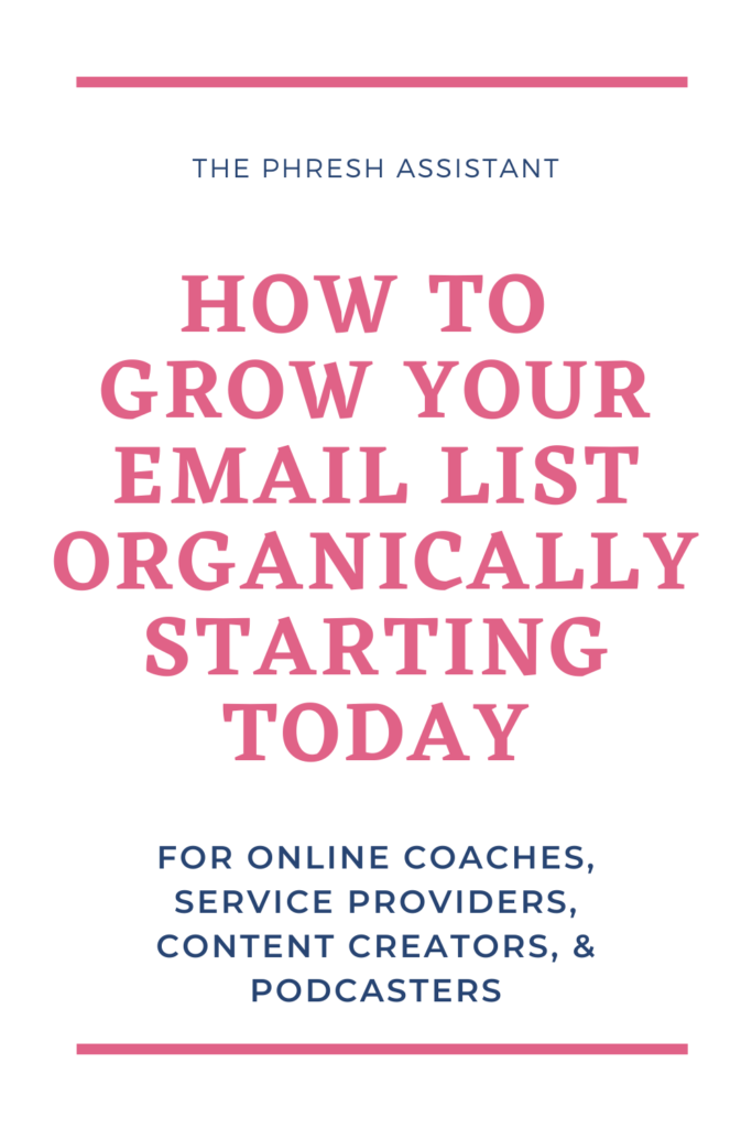 Email list building 