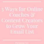 Email list building