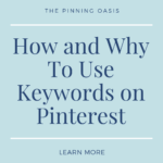 How to use Keywords on Pinterest