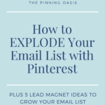 How to explode your email list with Pinterest